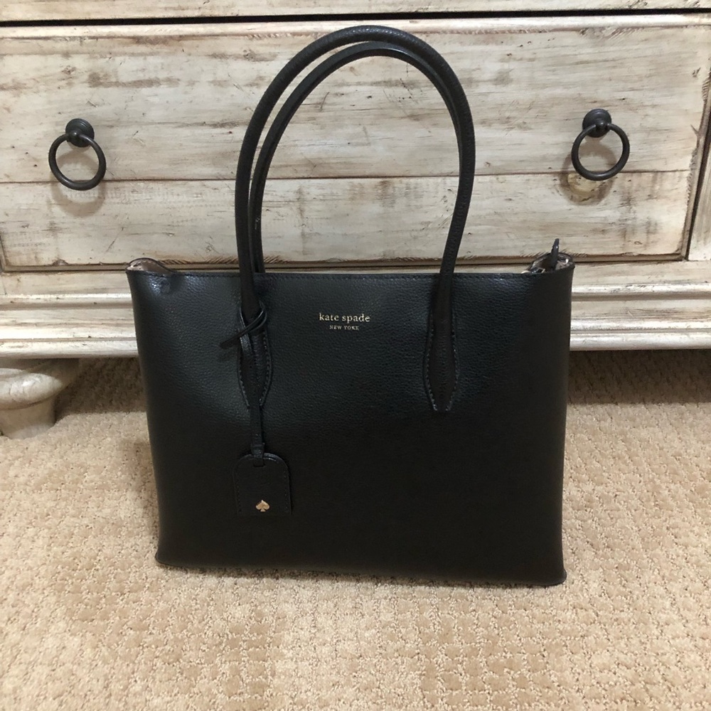 Kate ♠️ Spade Classic Black Tote - Picture 2 of 13
